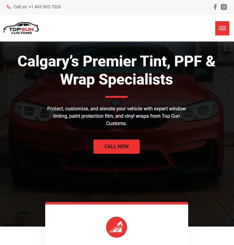website screenshot